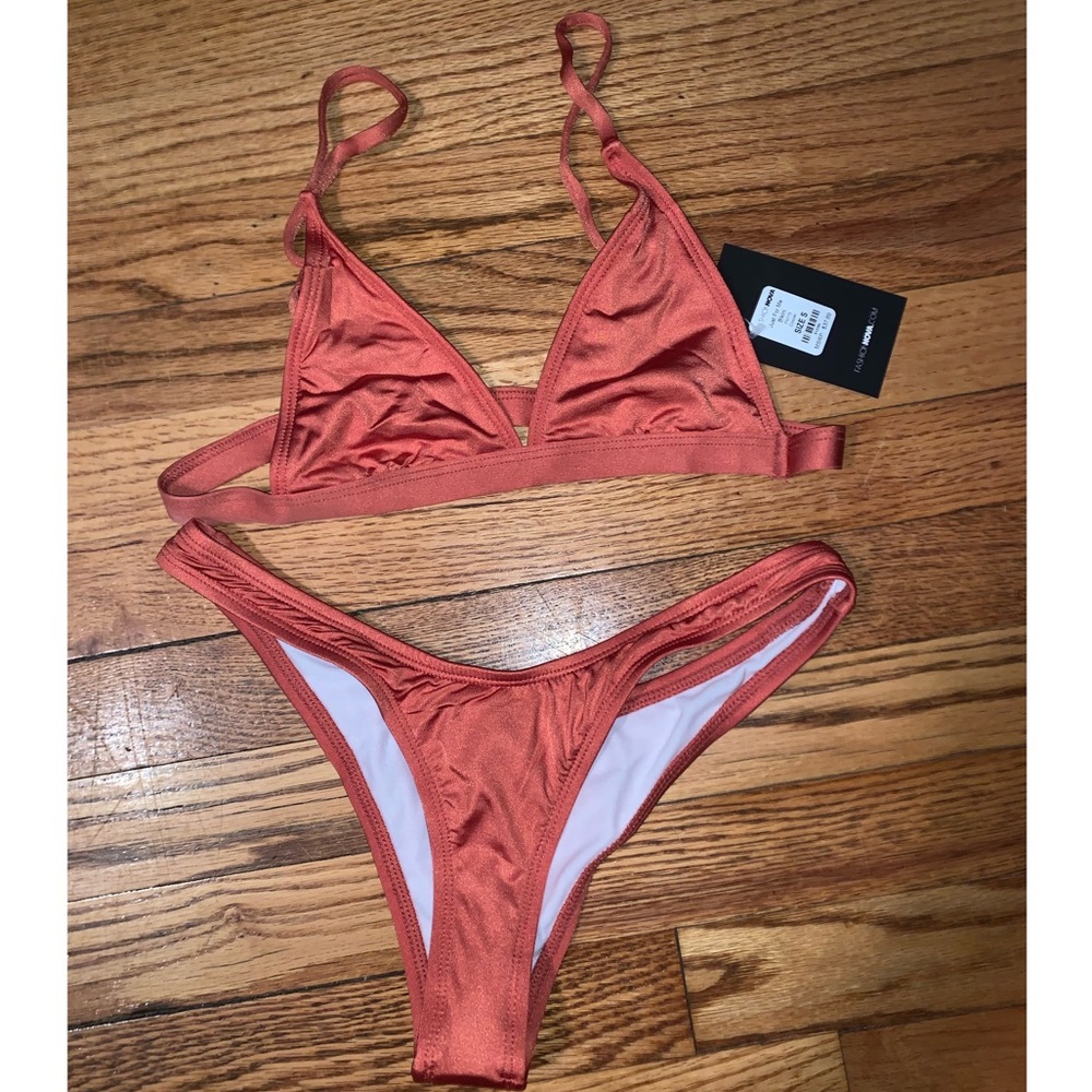 Fashion Nova Copper ‘Just for Me’ Bikini *NWT*